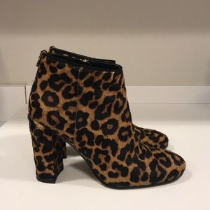Leopard Heeled Booties